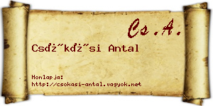 Csókási Antal névjegykártya